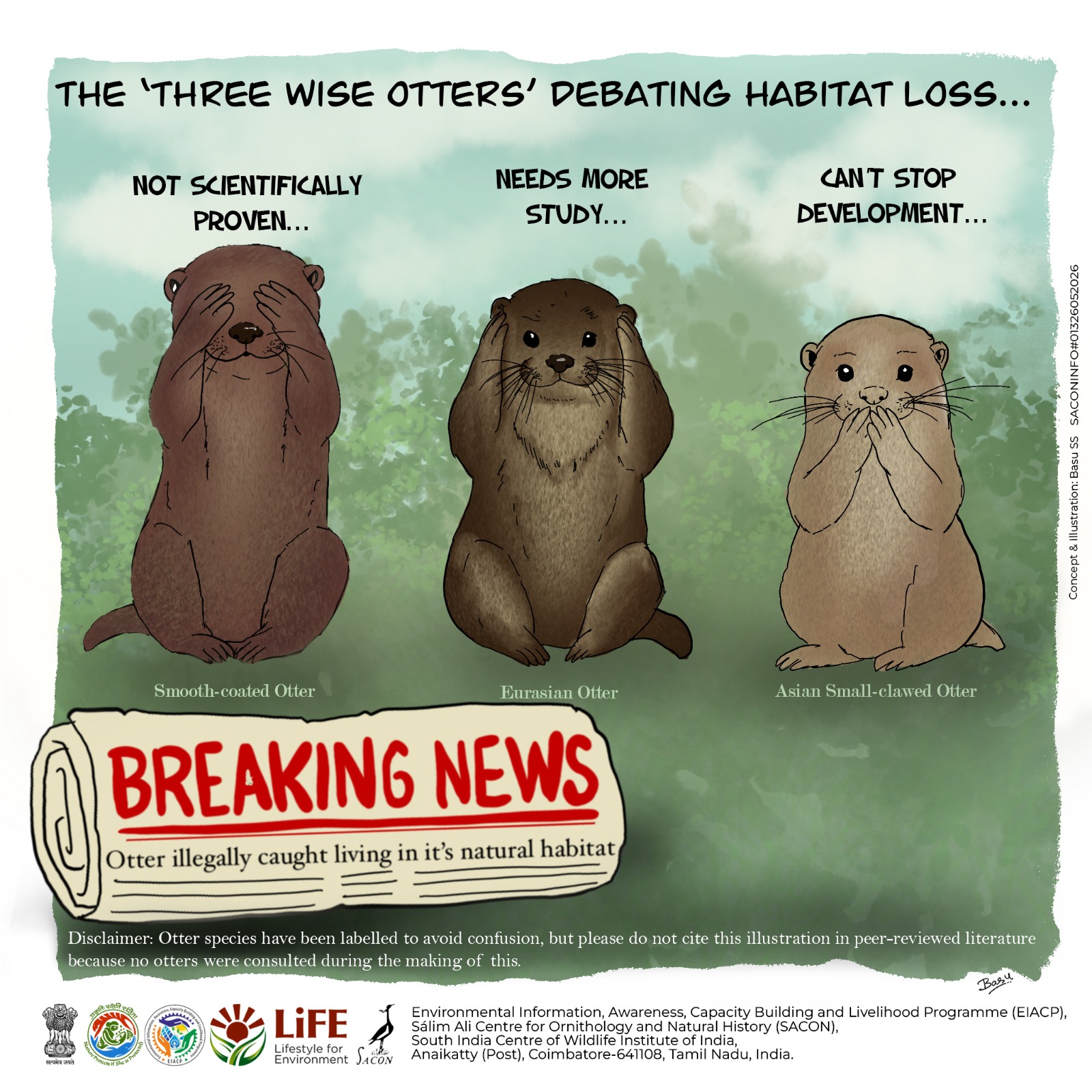 The 'Three Wise Otters' Debating Habitat Loss